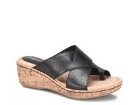 Summer Wedge Sandal Black view