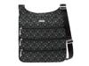 Big Zipper Crossbody Bag Black/Grey Geometric view