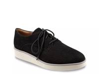 Willis Wedge Oxford Black Perforated Suede view