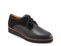 Willis Wedge Oxford Black Leather & Suede view