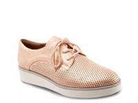 Willis Wedge Oxford Rose Gold Metallic Leather view