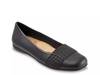 Samantha Ballet Flat Black Synthetic/Croc Print Band view