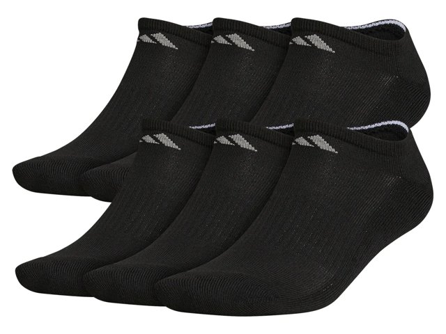 Athletic Cushioned Men’s No Show Socks - 6 Pack