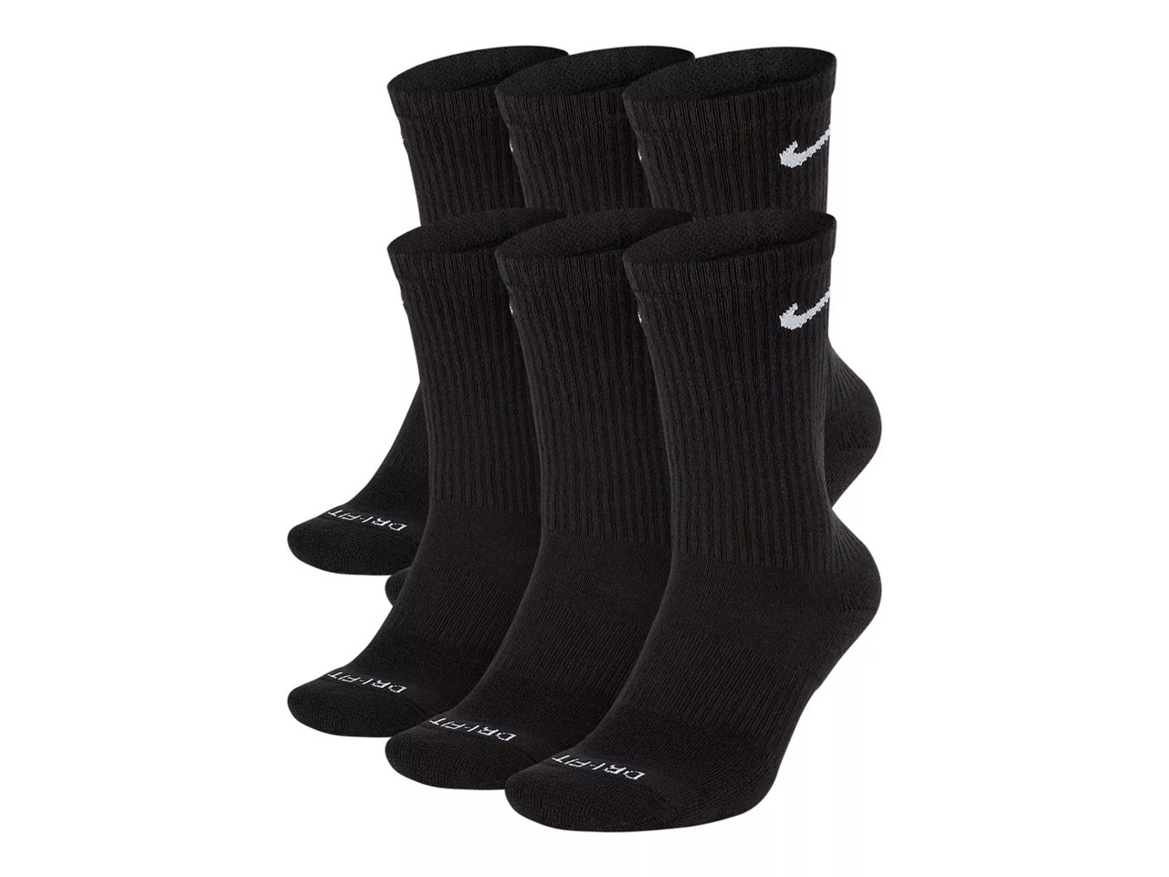 Everyday Plus Cushioned Men's Crew Socks - 6 Pack