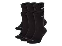 Everyday Plus Cushioned Men's Crew Socks - 6 Pack Black view