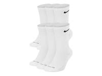 Everyday Plus Cushioned Men's Crew Socks - 6 Pack White view