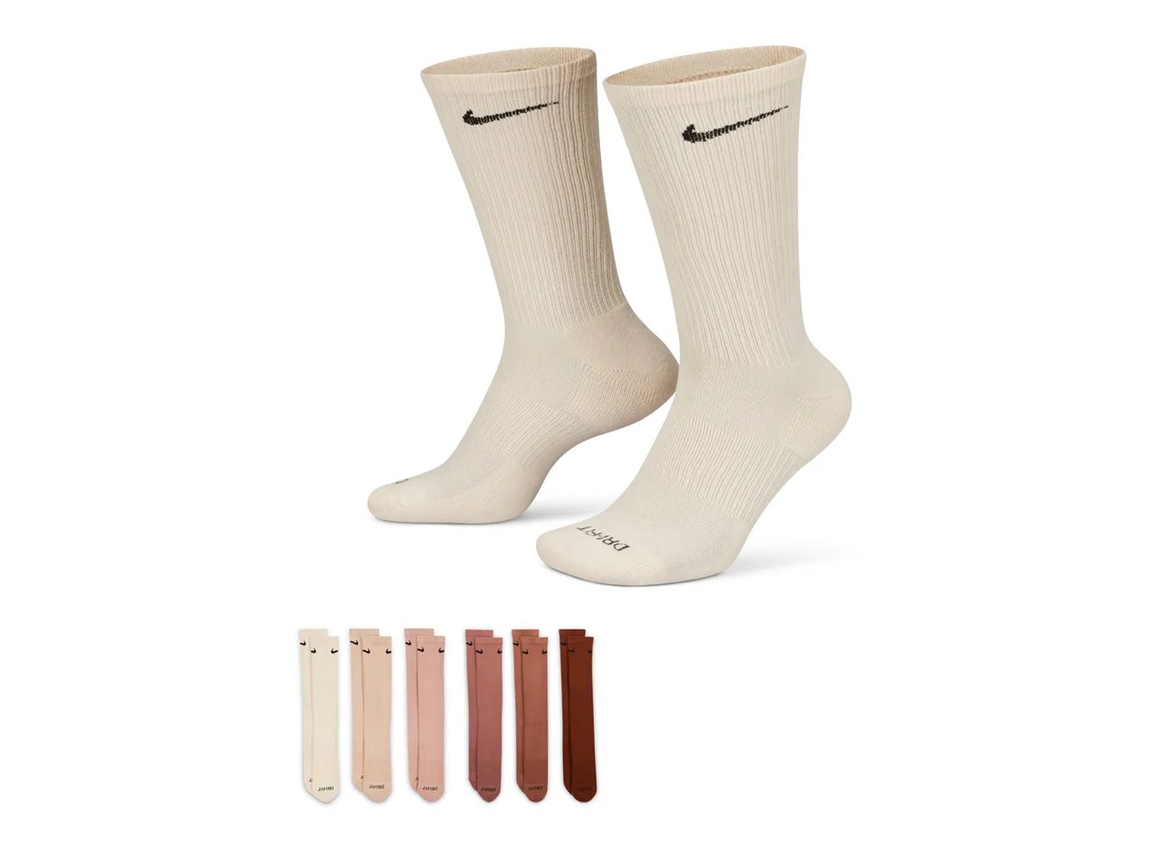 Everyday Plus Cushioned Men's Crew Socks - 6 Pack