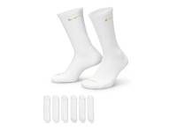 Everyday Plus Cushioned Men's Crew Socks - 6 Pack White/Multicolor Metallic view
