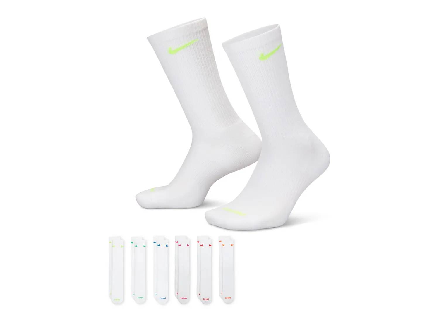 Everyday Plus Cushioned Crew Socks - 6 Pack