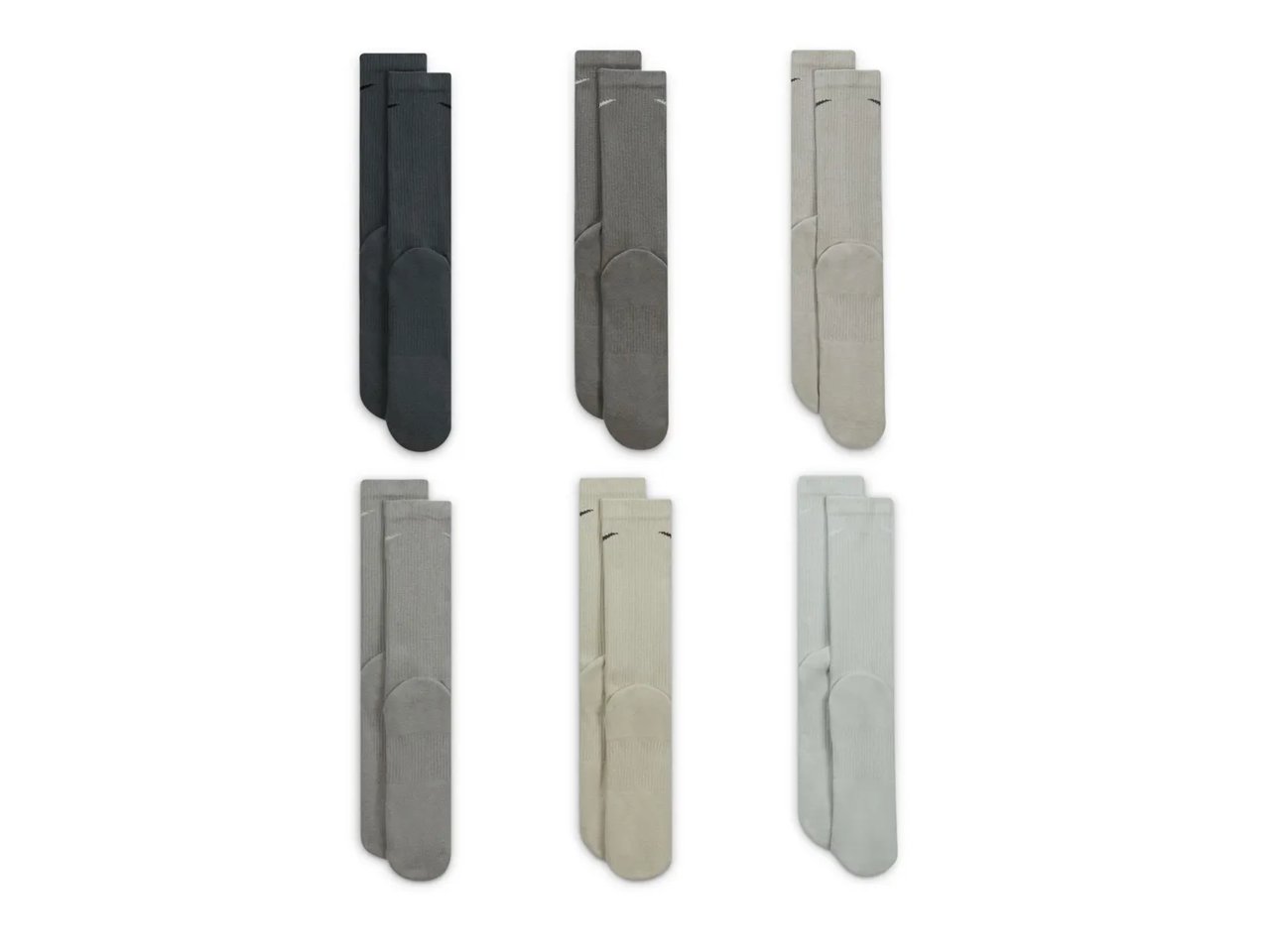 Everyday Plus Cushioned Men's Crew Socks - 6 Pack