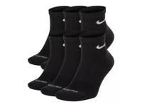 Everyday Plus Cushioned Ankle Socks - 6 Pack Black view