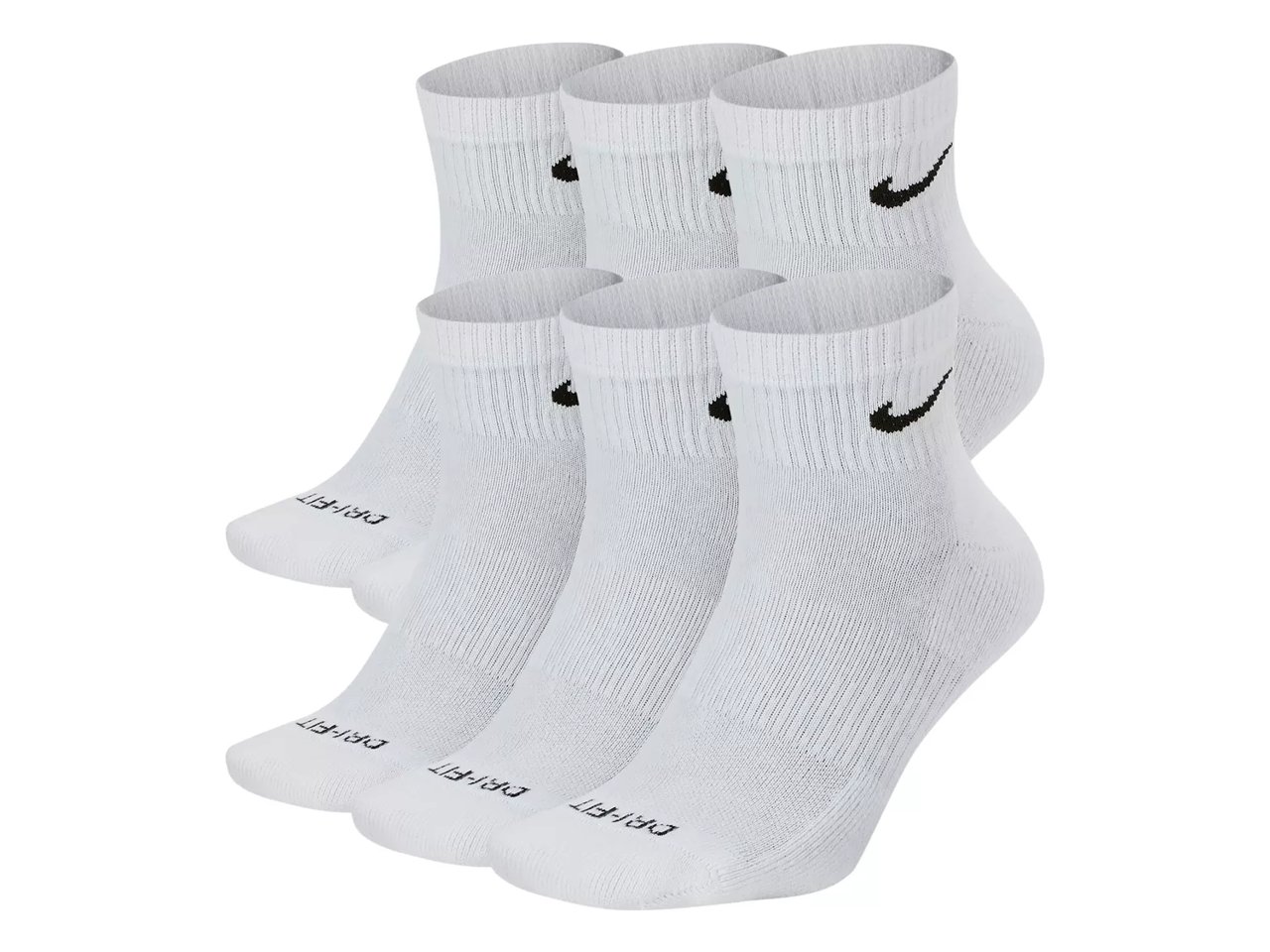 Everyday Plus Cushioned Ankle Socks - 6 Pack