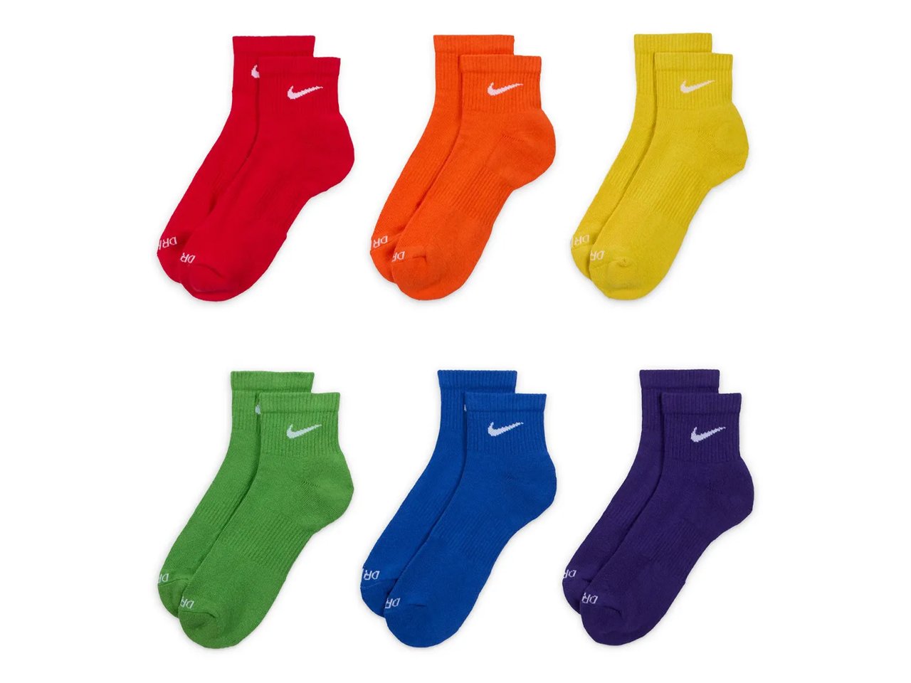 Everyday Plus Cushioned Ankle Socks - 6 Pack