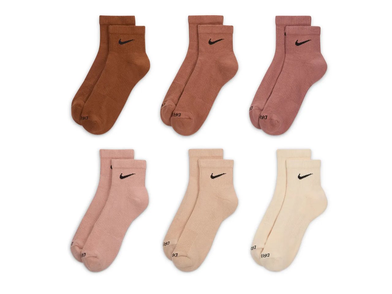 Everyday Plus Cushioned Ankle Socks - 6 Pack