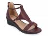 Trayle Wedge Sandal Burgundy view