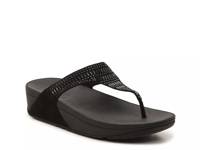 Incastone Wedge Sandal Black view