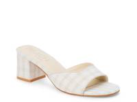 Birdie Sandal White/Beige Checkered view