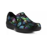 Winfrey Work Clog Black Multicolor Butterflies view