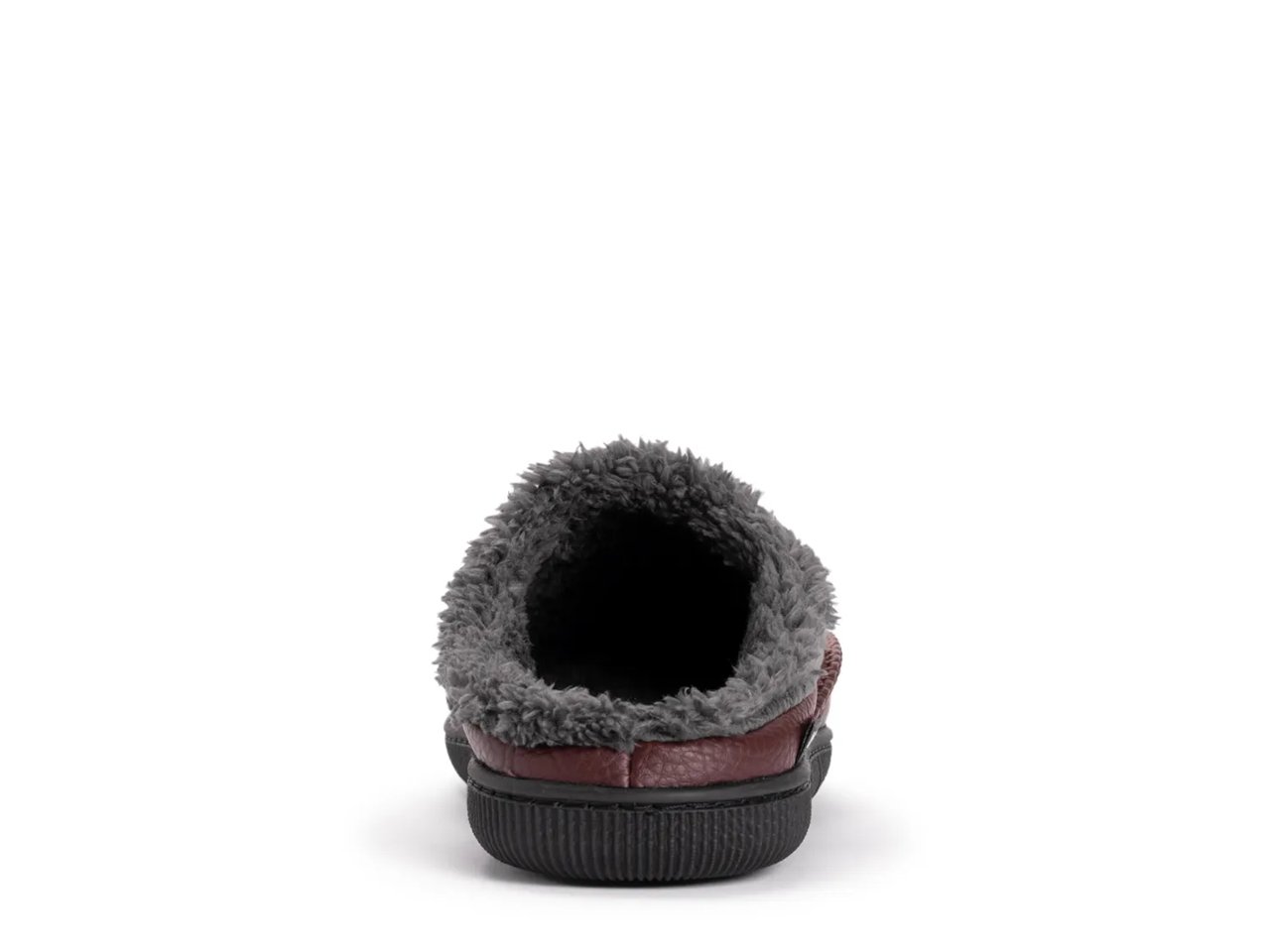 Faux Leather Clog Slipper - Men's