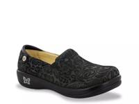 Keli Work Slip-On Black Damask Floral view