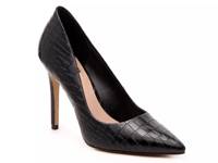 Danyah Pump Black Faux Leather Snake Print view