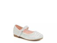 Lil Glitzie Mary Jane Flat - Kids' Silver Metallic view