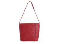 De Young Leather Hobo Bag Red view