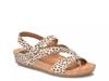 Gianetta Wedge Sandal Beige/Black Cheetah Print view