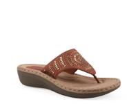 Cienna Wedge Sandal Dark Brown view