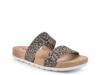 Tahlie Slide Sandal Dark Brown/Black Leopard Print view