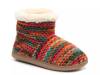 Betty Bootie Slipper - Women's Orange Multicolor Knit Fabric view