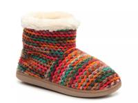 Betty Bootie Slipper - Women's Orange Multicolor Knit Fabric view