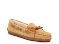 Pile Lined Hard Moccasin Slipper - Women's Light Brown view