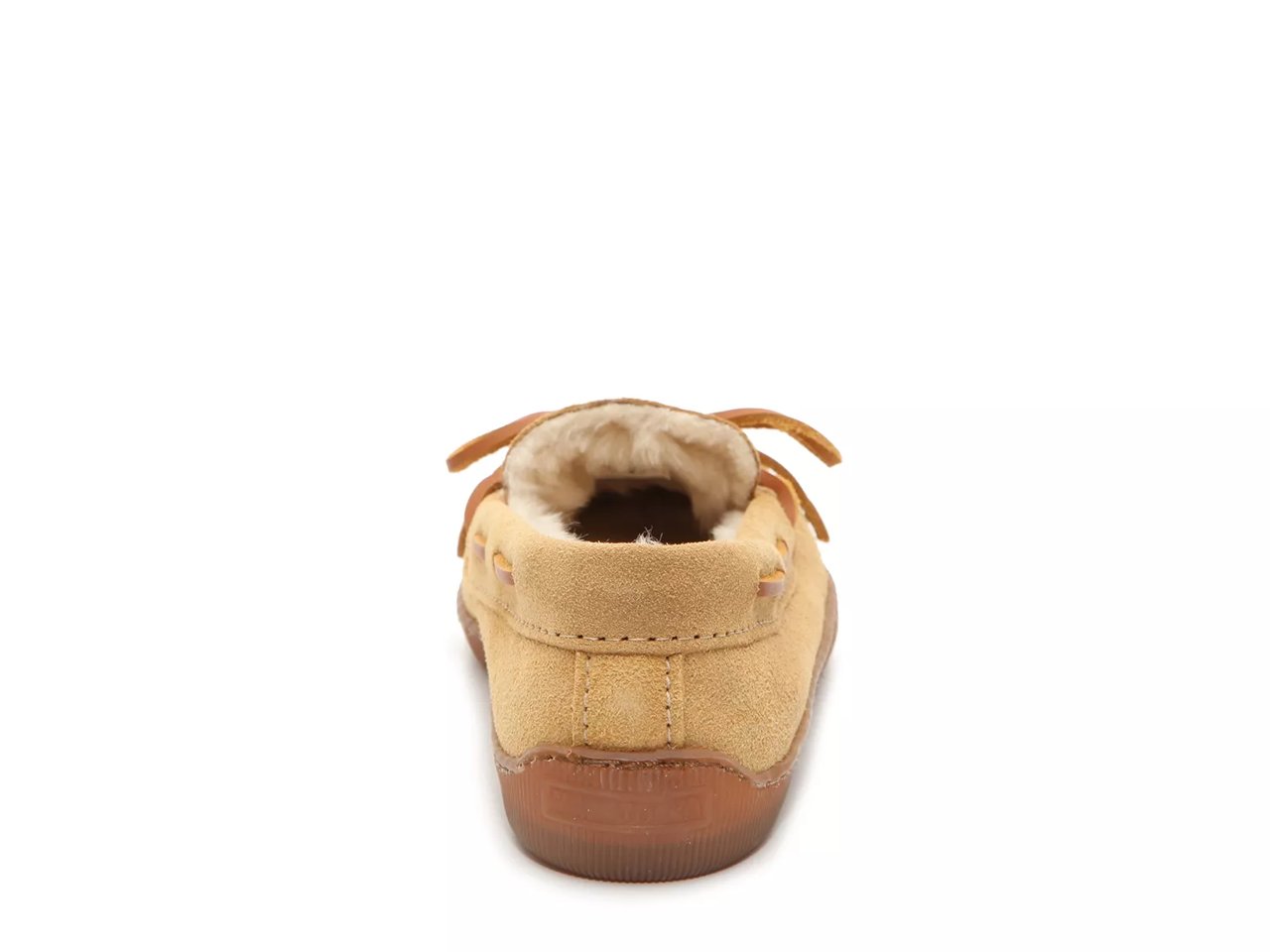 Pile Lined Hard Moccasin Slipper - Women's