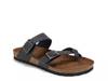 Gracie Slide Sandal Black Leather view