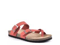 Gracie Slide Sandal Faded Red Leather view