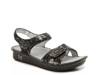 Vienna Wedge Sandal Black/Multicolor Crackled Suede view