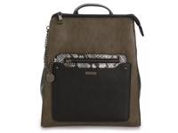 Portwine Backpack Dark Green/Black Snake Print view