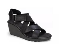 Esther Wedge Sandal Black view