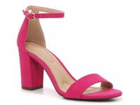 Hailee Sandal Fuchsia Fabric view