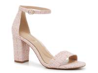 Hailee Sandal Light Pink Tweed Fabric view