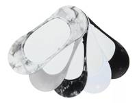 Tie Dye Women's No Show Liners - 5 Pack Black/Grey/White view