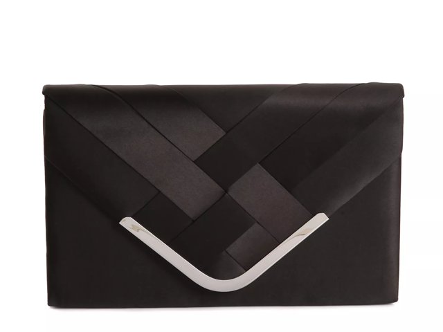 Woven Satin Clutch