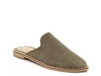 Lia Mule Olive Green Suede view