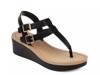 Bianca Wedge Sandal Black view