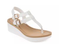 Bianca Wedge Sandal White view