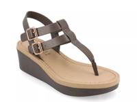 Bianca Wedge Sandal Dark Brown view