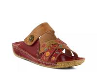 Leigh Wedge Sandal Red view