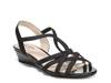 Yaya Wedge Sandal Black view