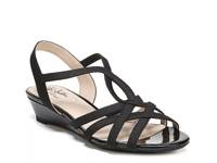 Yaya Wedge Sandal Black view